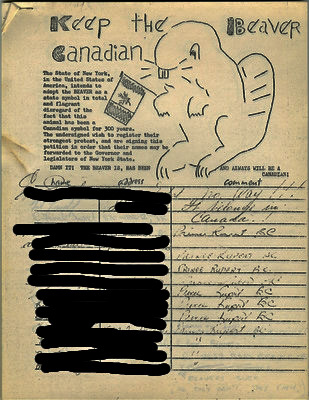 Keep the Canadian Beaver petition.