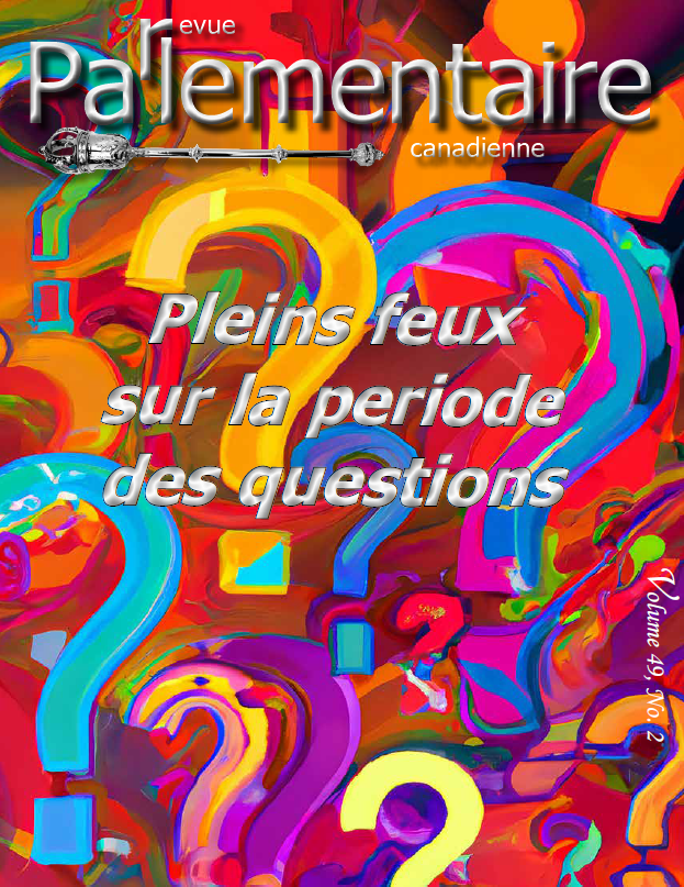 Couverture de l'été 2026 (v. 49, n. 2) Pleins feux sur la periode des questions.